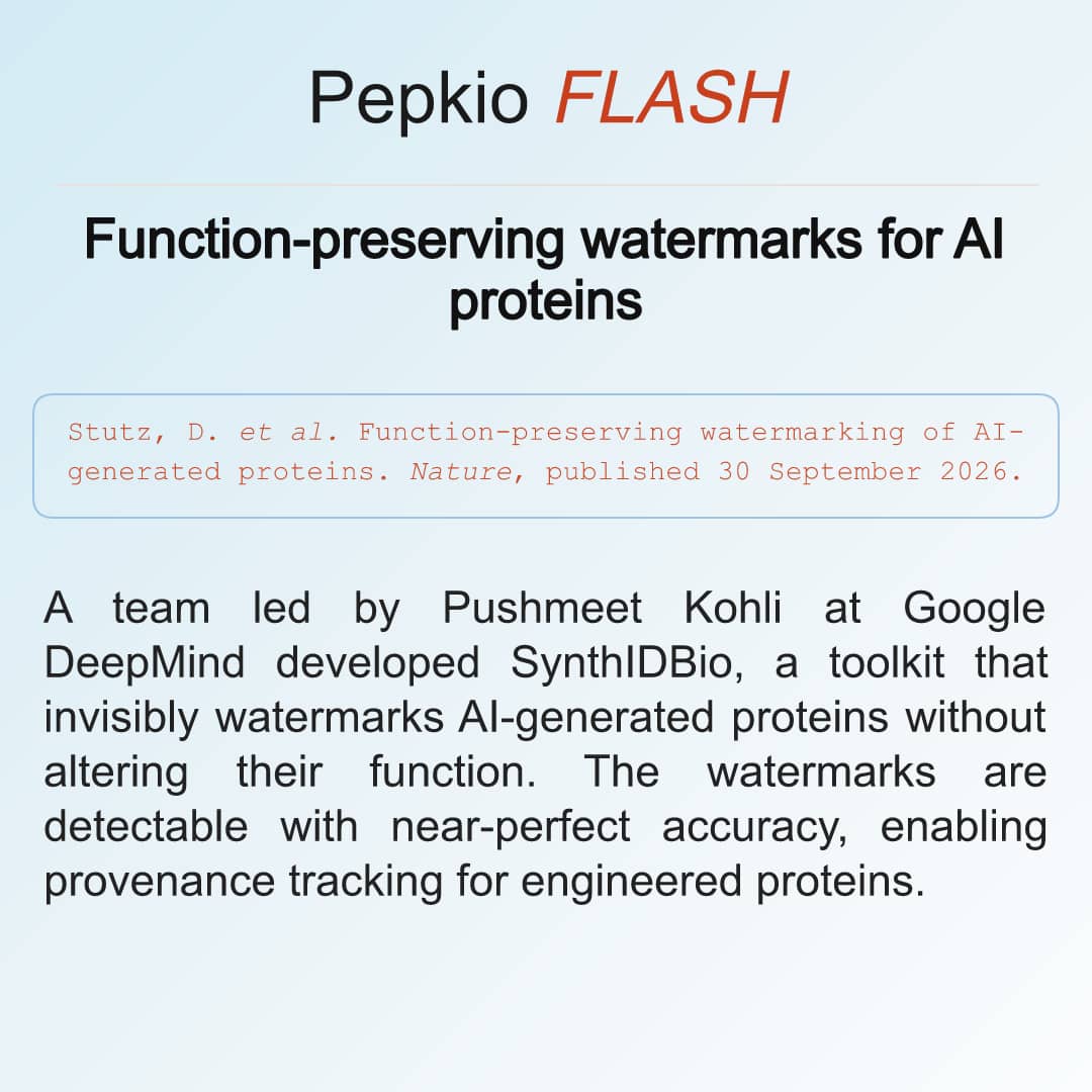 Pepkio Flash card: Synthidbio Watermarking Ai Proteins Flash